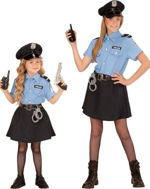 Widmann - Disfraces infantiles de mujer policía, uniforme, policía, policía, disfraces