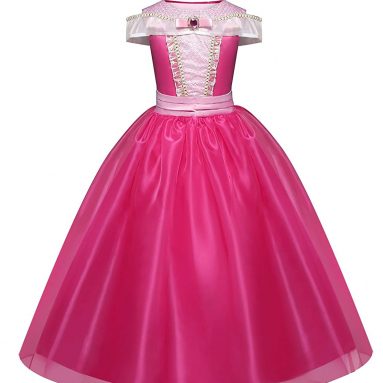 Disfraz de Princesa Aurora Vestido, Traje de Bella Durmiente para Niña