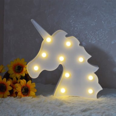 Dulce Unicornio LED Lámparas Decoración