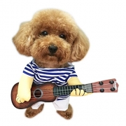 L-Peach Disfraz Ropa Traje Uniforme para Mascotas Animal Doméstico Gato Perro con Dos Patas y Gorro para Halloween Navidad