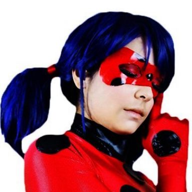 Peluca básica Inspirada en Ladybug (Niño-Adulto)