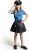 Spooktacular Creations Halloween Child Girl Police Disfraz Estilo azul claro