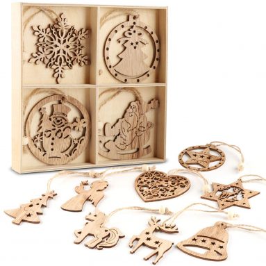 Adorno de Madera para Árbol De Navidad – Colgante Decoración Navideña