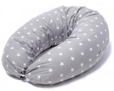 Almohada Embarazada Dormir y Cojin Lactancia Bebe,Funda Cojin 100% Algodon – Desenfundable y Lavable, Relleno de Fibra Hueca de Poliéster Siliconado, Niimo®