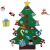 Árbol de Navidad de Fieltro Navidad- Ornamentos Desmontables 26pcs, Regalos Colgantes – Decoraciones de Navidad