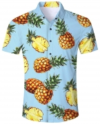 Camisa Hawaiana para Hombre Mujer Casual Manga Corta Camisas Playa Verano Unisex 3D Estampada Funny Hawaii