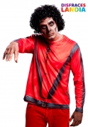 Pop Star – Thriller Camiseta 3D Hiperrealista de manga larga para adultos, talla S
