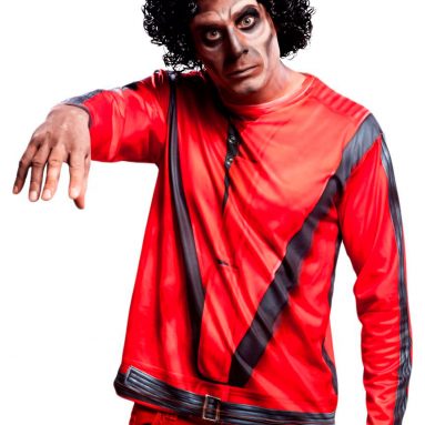 Pop Star – Thriller Camiseta 3D Hiperrealista de manga larga para adultos, talla S