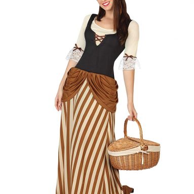Disfraz Mesonera Medieval – Color marrón – Atosa-26189