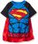 DC Comics Camiseta con Capa – Supermán y Batman – Disfraz para Niños