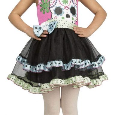 Disfraz de calaverita de colores para niña