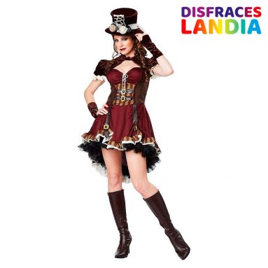 Disfraz de Steampunk Aventurera para mujer