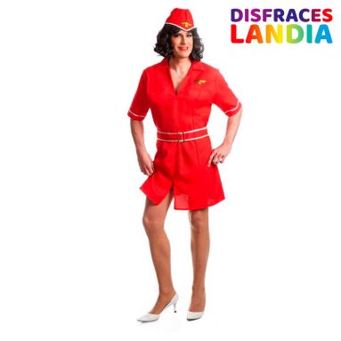 Disfraz de Azafata para Hombre