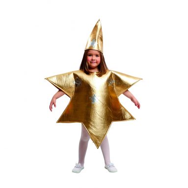 Disfraz de Estrella Navidad para niña – Color Dorado – Varias Tallas – My Other Me 204393