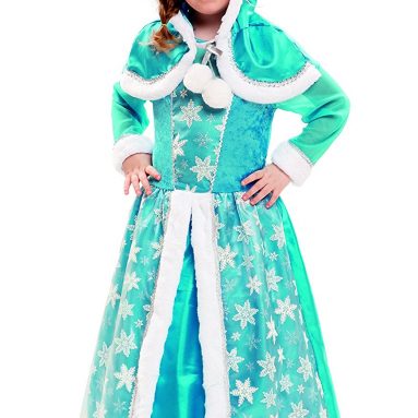 Disfraz de Reina de Hielo, para niñas, color azul