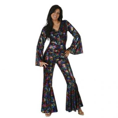 Disfraz de Disco para mujer, talla M/L