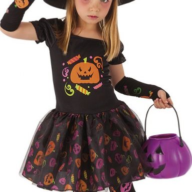 Disfraz infantil bruja Candy, Multicolor, Rubies S8349 Halloween