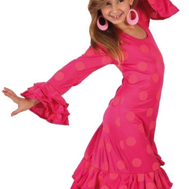 Disfraz de sevillana para niña, talla 10 – 12 años