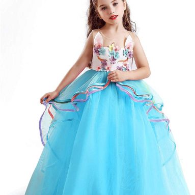 Disfraz Unicornio Niña, Vestidos Princesa Fiesta de Cosplay