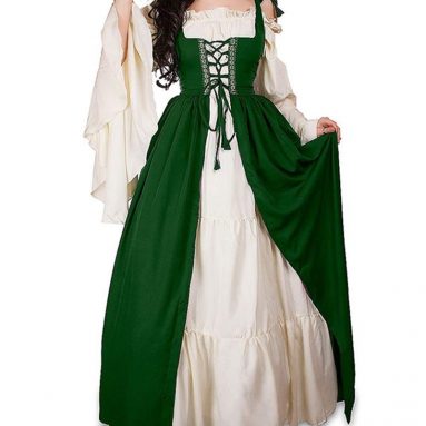 Disfraz Vestido Mujer Medieval Vintage Renacentista Cosplay