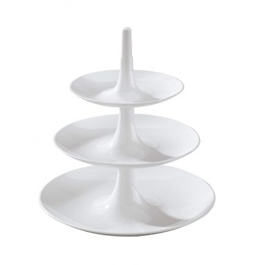 Frutero de 3 pisos Desmontable Blanco – Decoración centro mesa