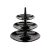 Frutero de 3 pisos Desmontable Color Negro – Decoración centro mesa