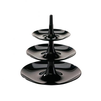 Frutero de 3 pisos Desmontable Color Negro – Decoración centro mesa