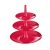 Frutero de 3 pisos Desmontable Rojo Frambuesa – Decoración centro mesa