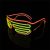 Gafas Led 2 Colores – Luz de Neón Originales Divertidas – 3 Posiciones: Ritmo música, Fija o Intermitente