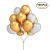 NUOLUX 100pcs 12 pulgadas perla látex globos para fiesta de cumpleaños de la novia (Golden + Silver)