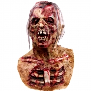 Máscara de Cabeza Muerta de Walking Dead, máscara de Monstruo Malvado residente, máscara de látex de Goma para Fiesta de Disfraces de Zombie para Halloween