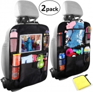 Organizador para Asientos de Coches, Universal Multi-Bolsillo Protector Trasero del Asiento de Coche para Niños