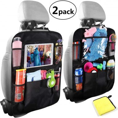 Organizador para Asientos de Coches, Universal Multi-Bolsillo Protector Trasero del Asiento de Coche para Niños