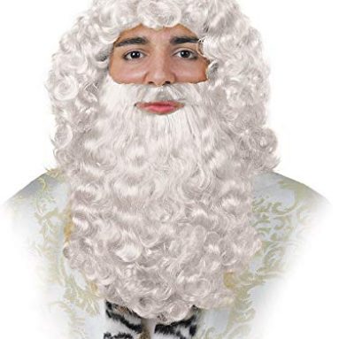 Peluca para Rey Mago Papa Noel – Blanca
