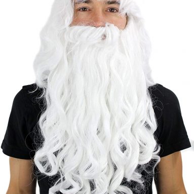 Peluca con Barba estilo Papá Noel Hechicero