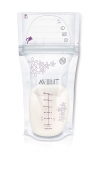 Philips Avent SCF603/25 – Pack de 25 bolsas para almacenaje de leche materna, 180 ml, color blanco