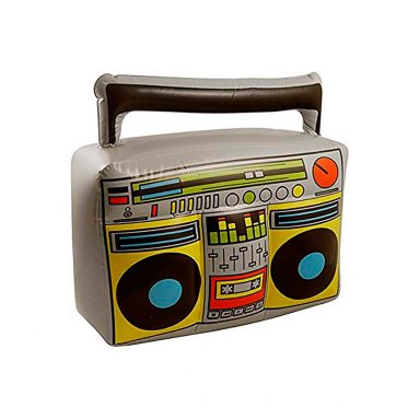 Radiocasete Boom Box para disfraces de los años 80 – Hinchable
