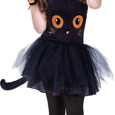 Rubies- Disfraz infantil de Gatita Tutu Halloween Color negro Rubies S8410
