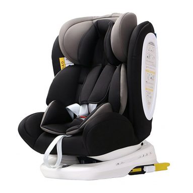 Star Ibaby – Silla de coche grupo 0+/1/2/3 Isofix rotación 360º negro