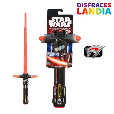 Star Wars – Sable Extensible Kylo REN, Color Rojo (Hasbro B3691EU4)