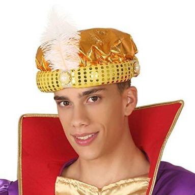 Turbante Arabe Dorado – Pajes Reyes Magos