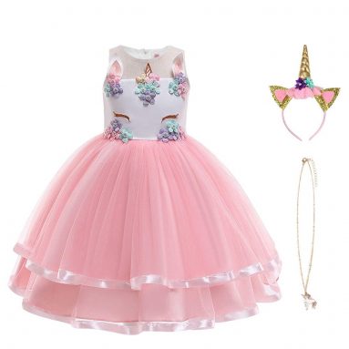 Vestido de Princesa Elsa, Reina Frozen Disfraz Infantil Niñas – Cosplay – Disney